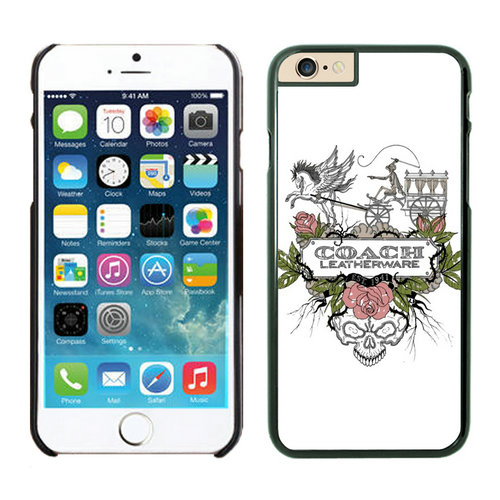 Coach Carriage Logo White iPhone 6 Cases EZX - Click Image to Close